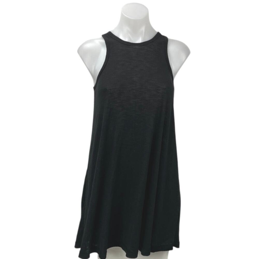 Free People FP Beach Black Racerback Sleeveless Cami Tunic Tank Top Size XS